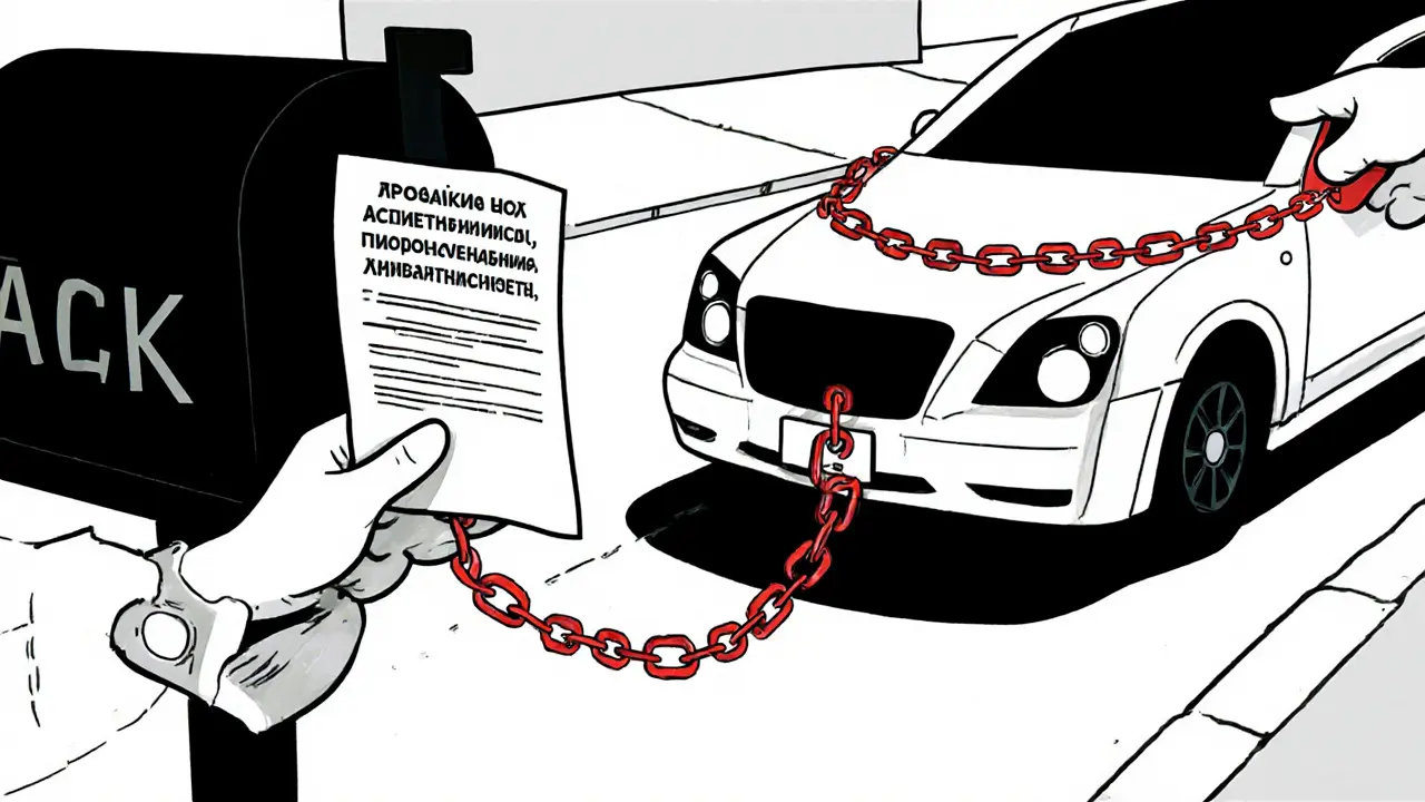 Документ о погашении кредита отправляется в банк, но автомобиль всё ещё в залоге.