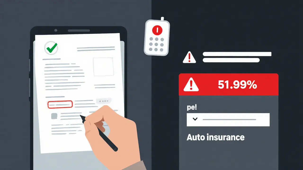 Сравнение простого одобрения кредита и скрытой высокой стоимости с автостраховкой.