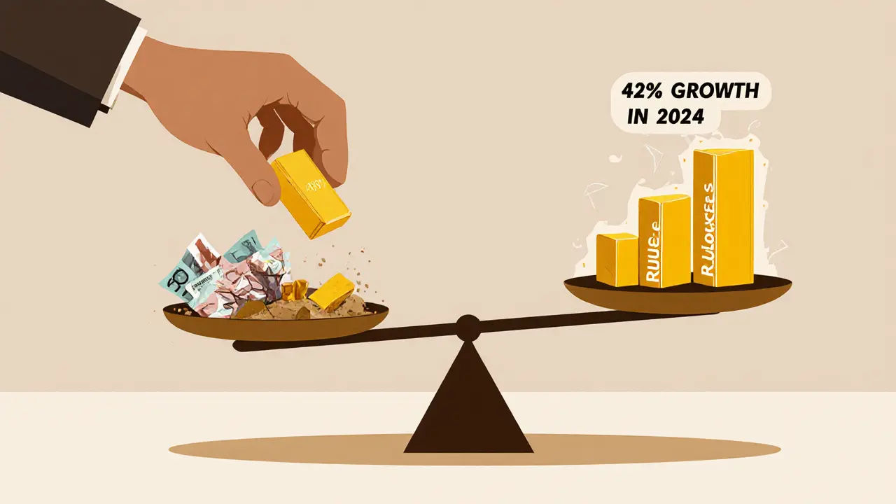 Вклады в золоте и драгоценных металлах: почему это лучшая альтернатива банковским депозитам в 2025 году