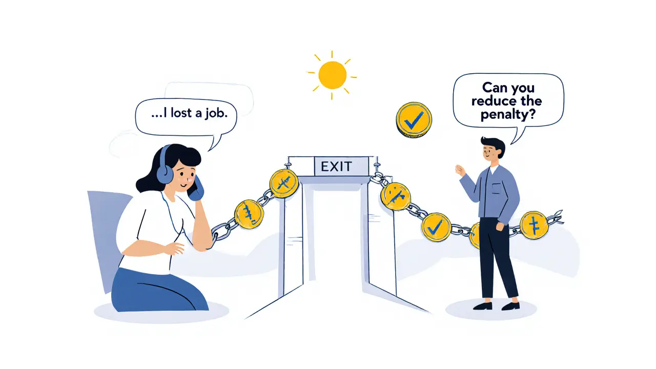 Человек звонит в МФО, чтобы договориться о снижении штрафа и найти выход из долга.