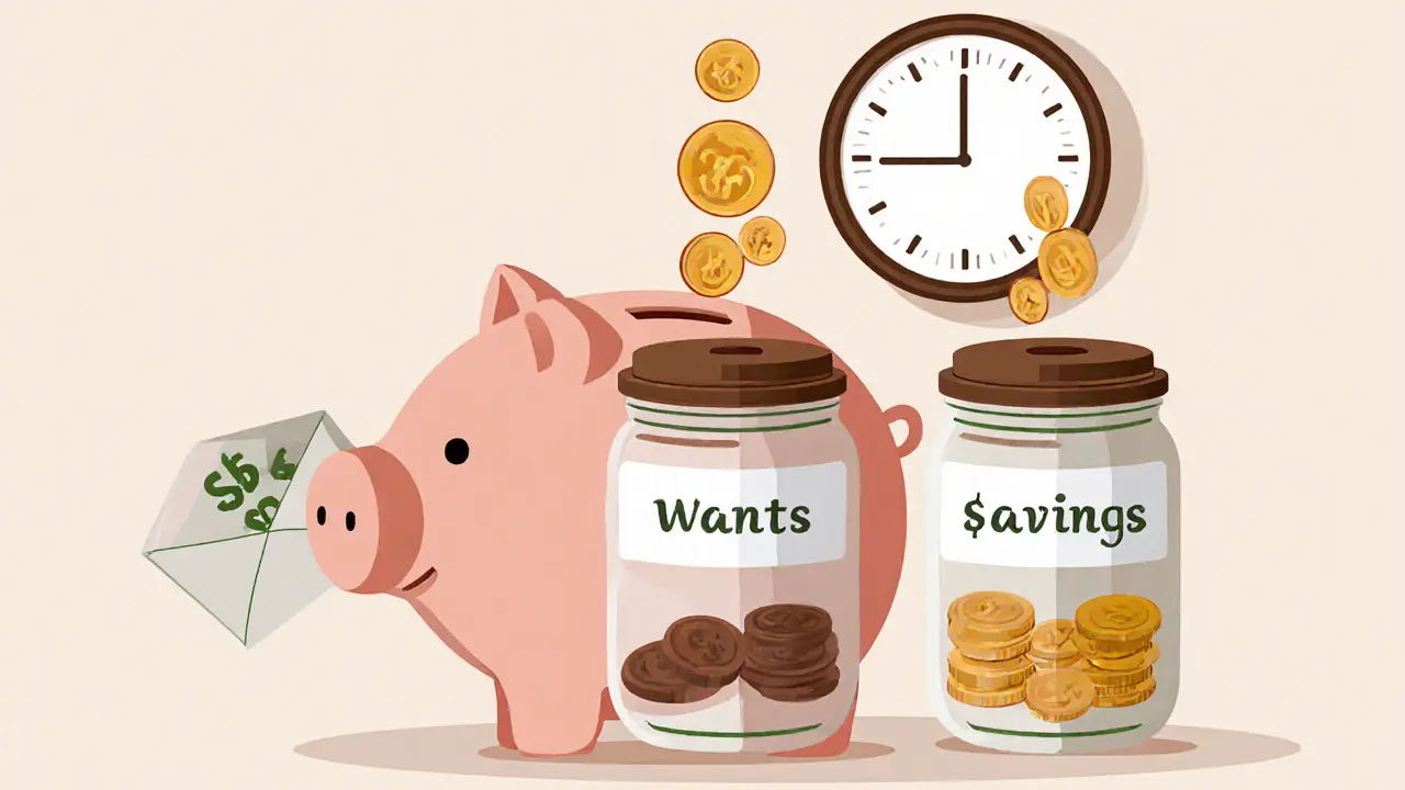 Копилка с тремя банками: нужды, желания, сбережения