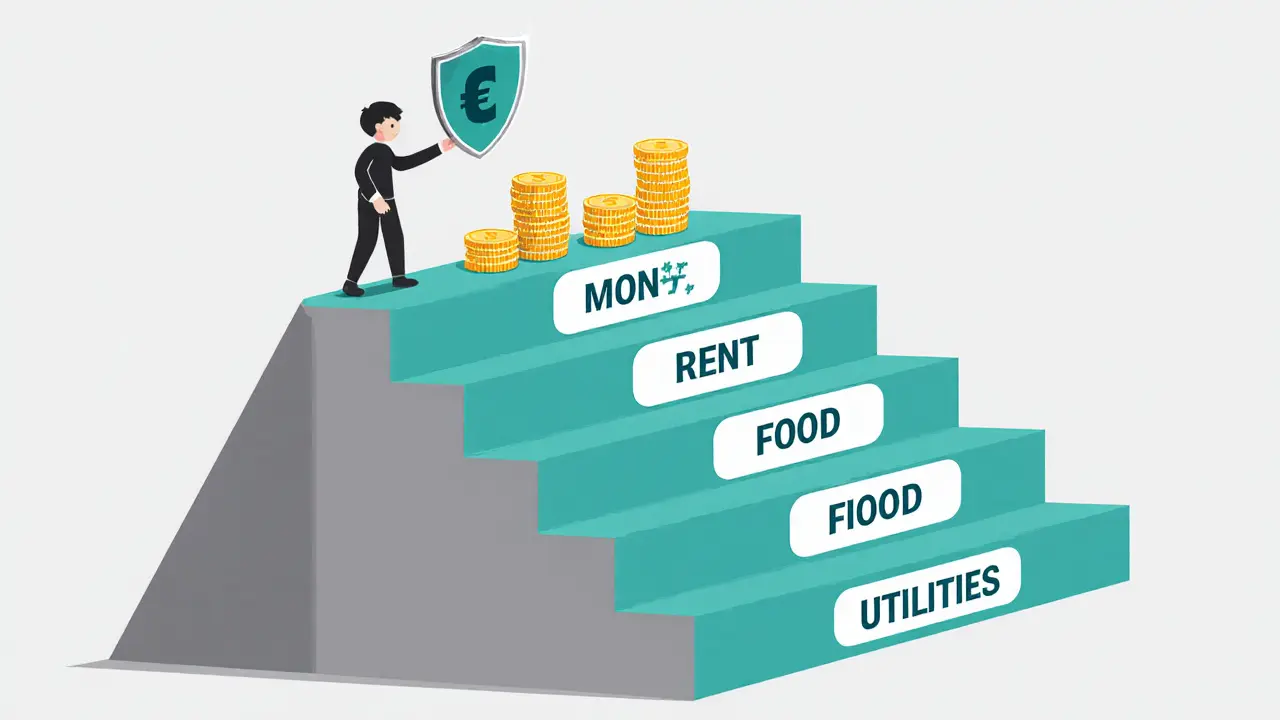 Шесть ступеней резерва, каждая — месяц расходов