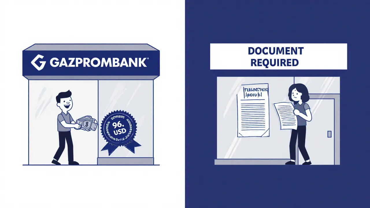 Сравнение двух банков: Газпромбанк с легким обменом и Альфа-Банк с бумажной волокитой.