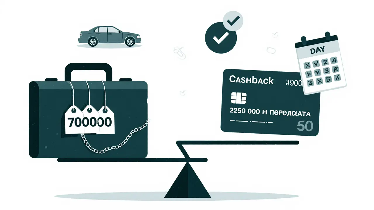 Сравнение переплат: крупный кредит с фиксированными процентами против кредитной карты с нулевой переплатой при своевременном погашении.