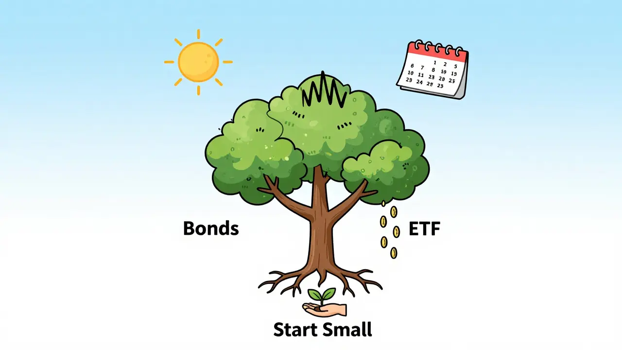 Дерево инвестиций: дивидендный ETF — сильный и стабильный, в отличие от облигаций и криптовалют.