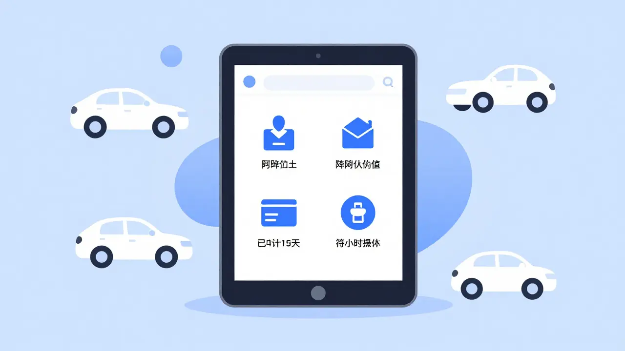 Планшет с приложением для мгновенной оценки авто и оформления кредита.