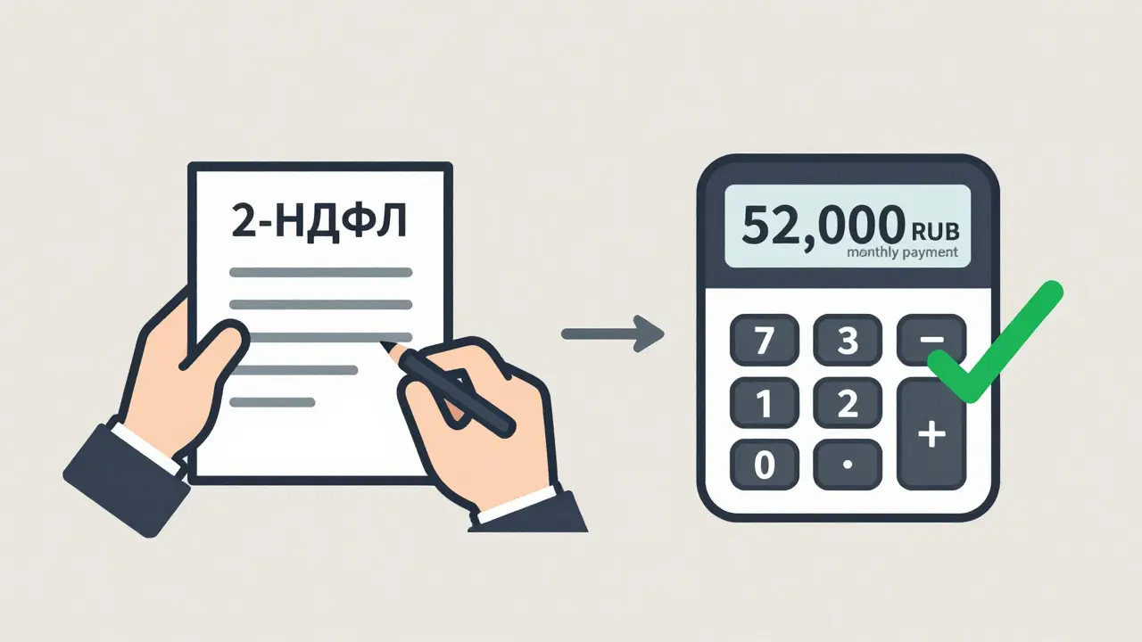 Сравнение дохода и ежемесячного платежа по ипотеке с документами и калькулятором.