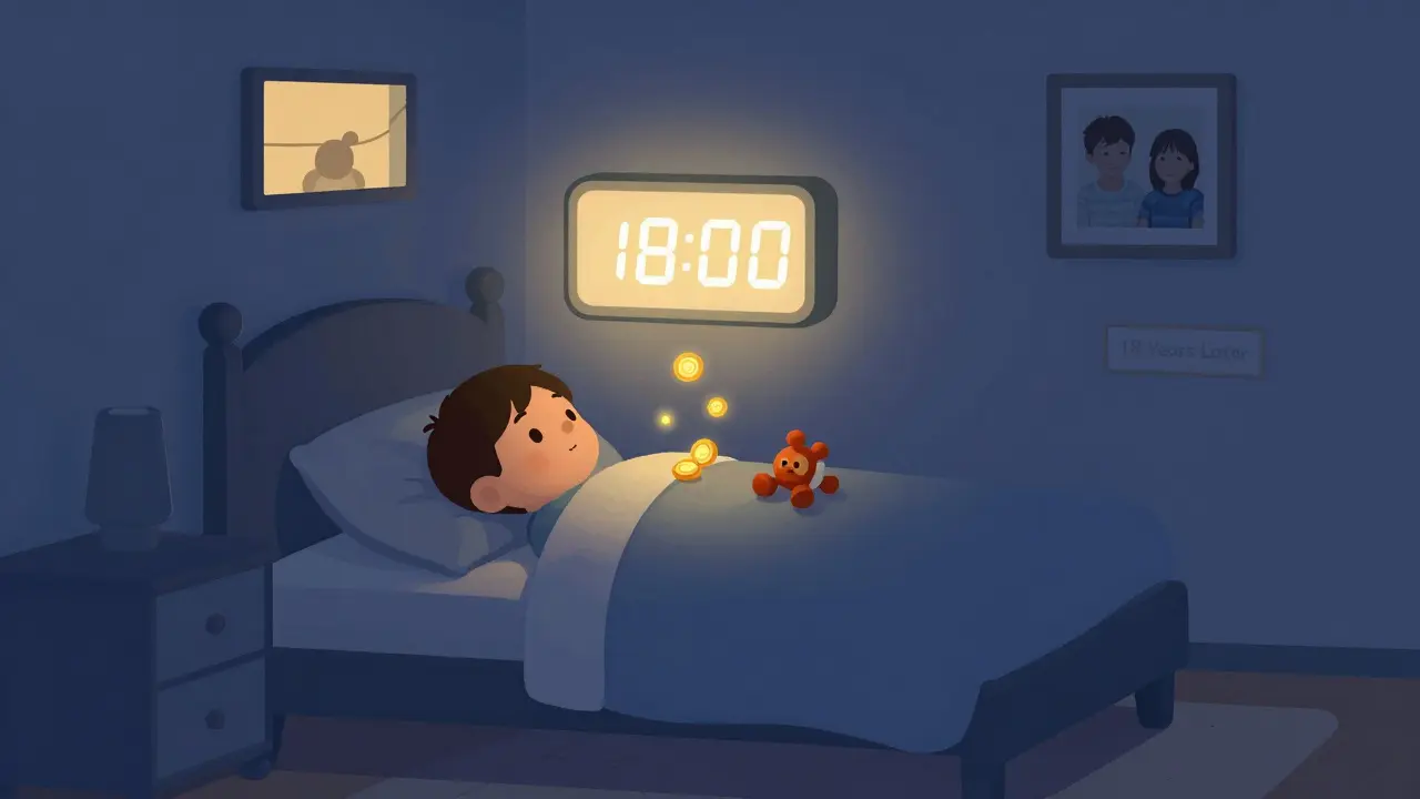 В комнате ребёнка в 18 лет монеты поднимаются к потолку, напоминая о накоплениях с детства.