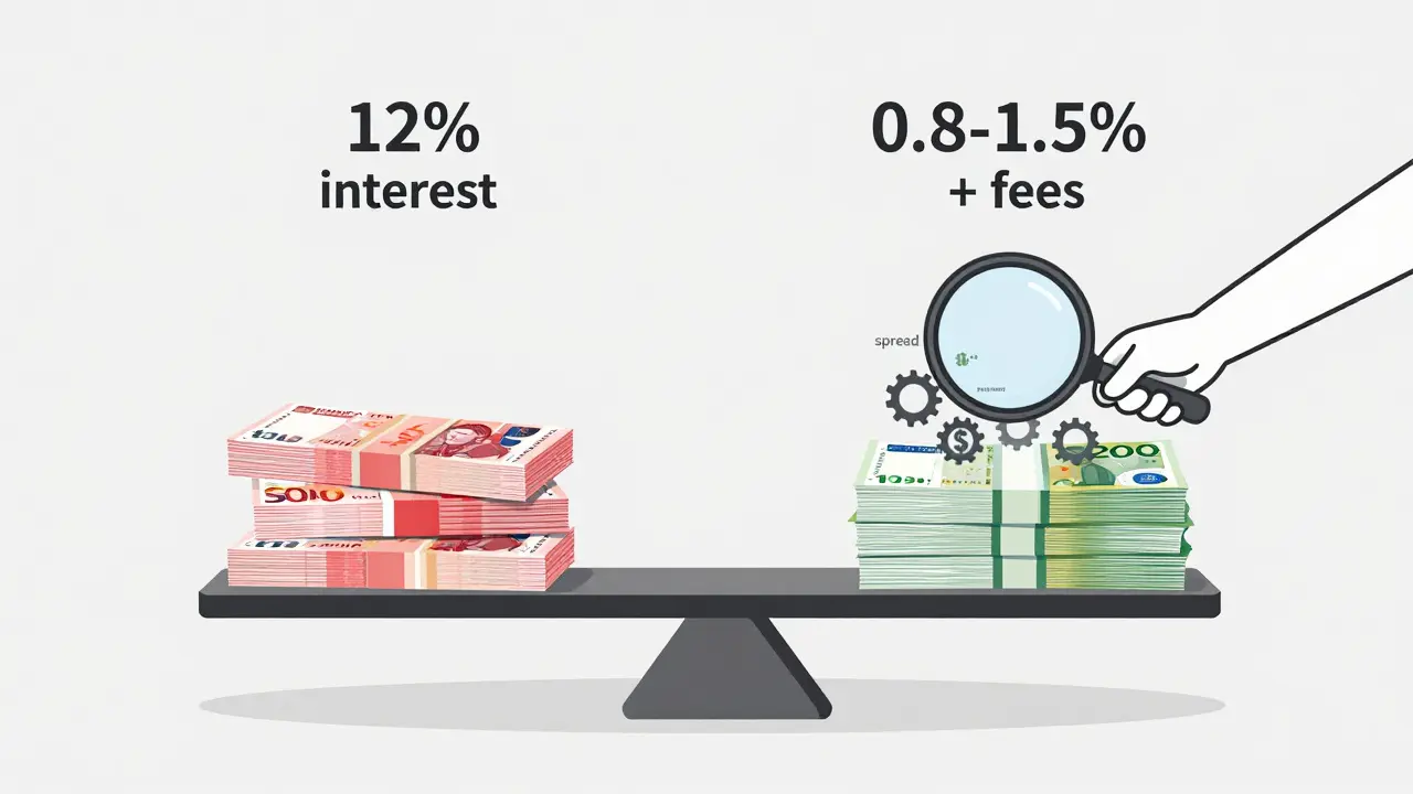 Весы: рублевый вклад с 12% против валютных с низкими процентами и комиссиями.